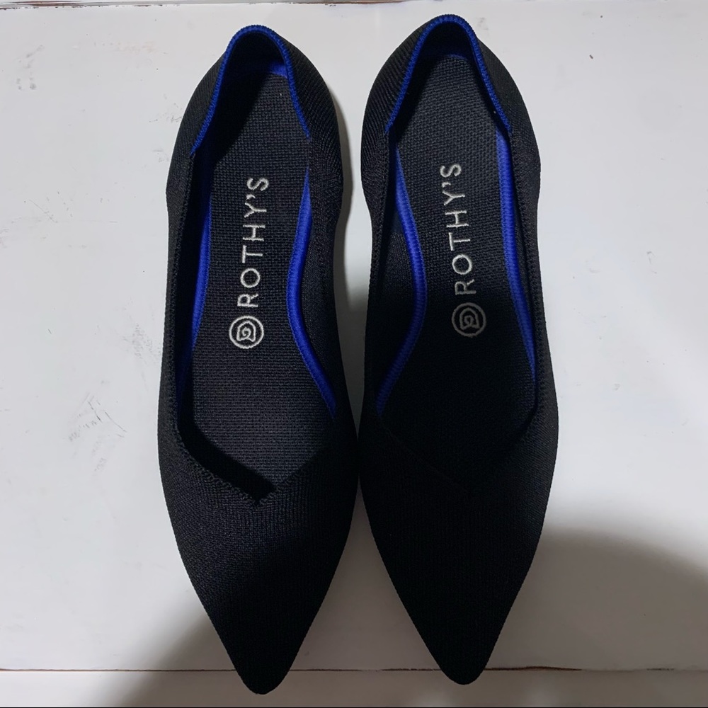 Rothy’s The Point Black Solid 9.5